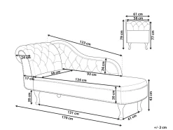 Best Sale Beliani Divaani Sametti Vasenk. Harmaa Nimes