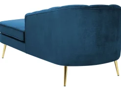 Sohvat<Beliani Divaani Sametti Vasenk. Laivastonsininen Allier