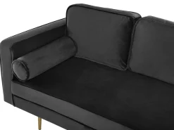 Sohvat<Beliani Divaani Sametti Vasenk. Musta Miramas