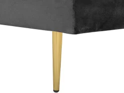 Sohvat<Beliani Divaani Sametti Vasenk. Musta Miramas