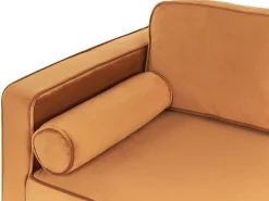 New Beliani Divaani Sametti Vasenk. Oranssi Miramas