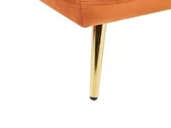 Cheap Beliani Divaani Sametti Vasenk. Oranssi Gonesse