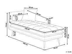 Cheap Beliani Divaani Sametti Vasenk. Oranssi Gonesse