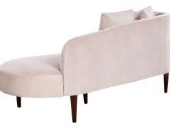 Store Beliani Divaani Sametti Vasenk. Pastellipinkki Chaumont