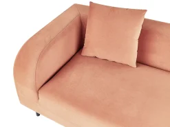 Sohvat<Beliani Divaani Sametti Vasenk. Persikka Le Crau