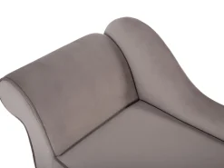 Sohvat<Beliani Divaani Sametti Vasenk. Ruskeanharmaa Biarritz