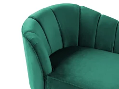 Sohvat<Beliani Divaani Sametti Vasenk. Smaragdinvihrea Allier