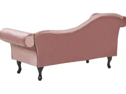 Best Beliani Divaani Sametti Vasenk. Vaaleanpunainen Lattes