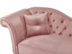 Best Beliani Divaani Sametti Vasenk. Vaaleanpunainen Lattes