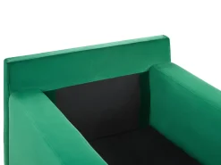 Sale Beliani Divaani Sametti Vihrea Gueret