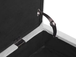 Store Beliani Divaani Säilytystilalla Sametti Vaaleanharmaa Pessac