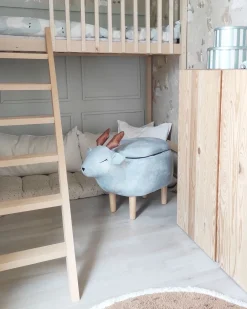 Lastenhuone<Beliani Elainjakkara Kangas Säilytystila Vaaleansininen 63 X 31 Cm Reindeer