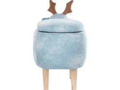 Lastenhuone<Beliani Elainjakkara Kangas Säilytystila Vaaleansininen 63 X 31 Cm Reindeer