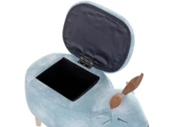 Lastenhuone<Beliani Elainjakkara Kangas Säilytystila Vaaleansininen 63 X 31 Cm Reindeer