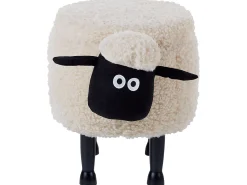 Lastenhuone<Beliani Elainjakkara Kangas Säilytystila Kermanvalkoinen 55 X 35 Cm Sheep