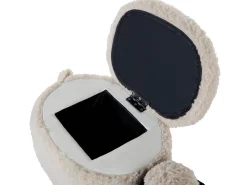 Lastenhuone<Beliani Elainjakkara Kangas Säilytystila Kermanvalkoinen 55 X 35 Cm Sheep