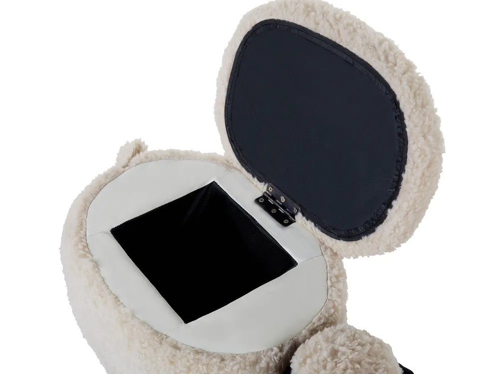 Lastenhuone<Beliani Elainjakkara Kangas Säilytystila Kermanvalkoinen 55 X 35 Cm Sheep