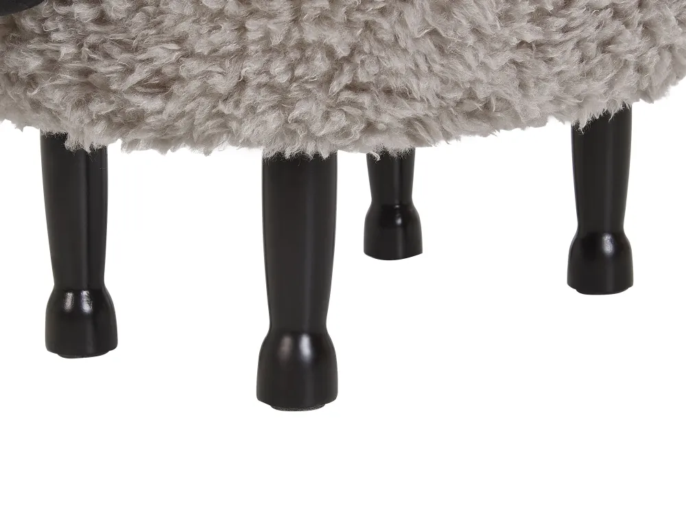 Lastenhuone<Beliani Elainjakkara Kangas Säilytystila Harmaa 55 X 35 Cm Sheep