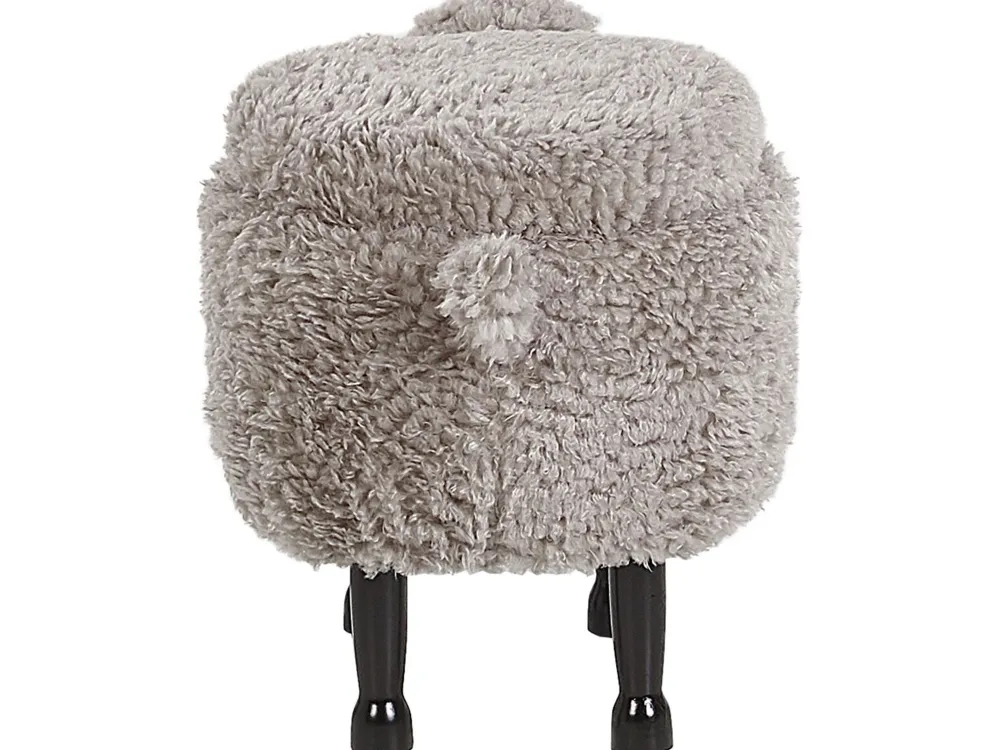 Lastenhuone<Beliani Elainjakkara Kangas Säilytystila Harmaa 55 X 35 Cm Sheep