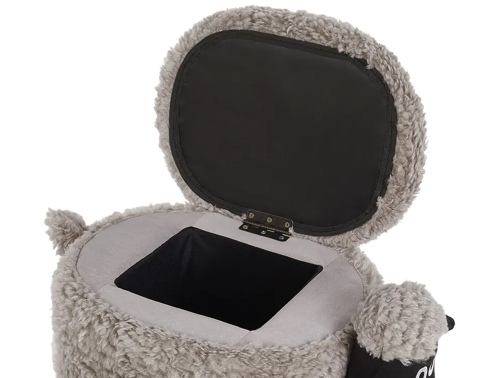 Lastenhuone<Beliani Elainjakkara Kangas Säilytystila Harmaa 55 X 35 Cm Sheep