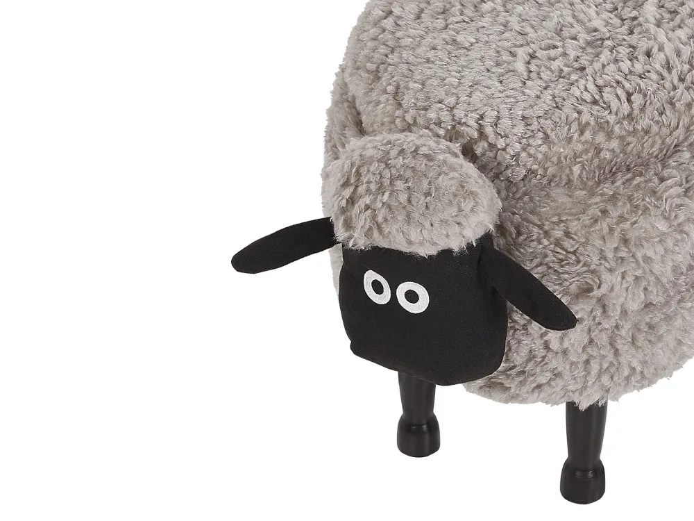 Lastenhuone<Beliani Elainjakkara Kangas Säilytystila Harmaa 55 X 35 Cm Sheep