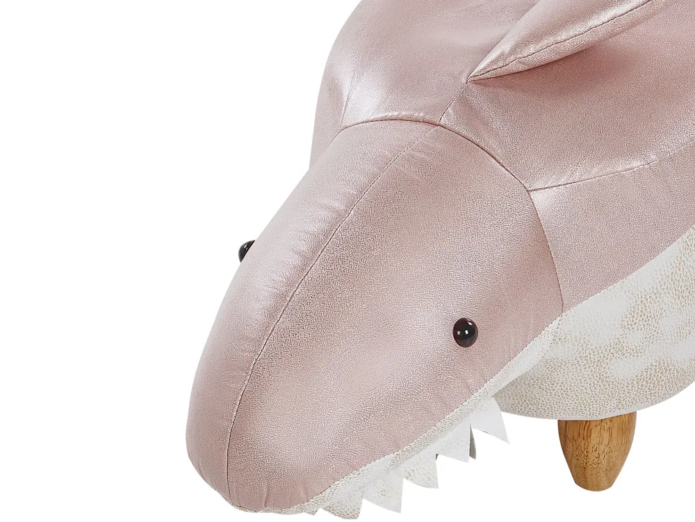 Lastenhuone<Beliani Elainjakkara Kangas Vaaleanpunainen/Valkoinen 32 X 67 Cm Shark