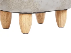 Lastenhuone<Beliani Elainjakkara Kangas Vaaleanpunainen/Valkoinen 32 X 67 Cm Shark