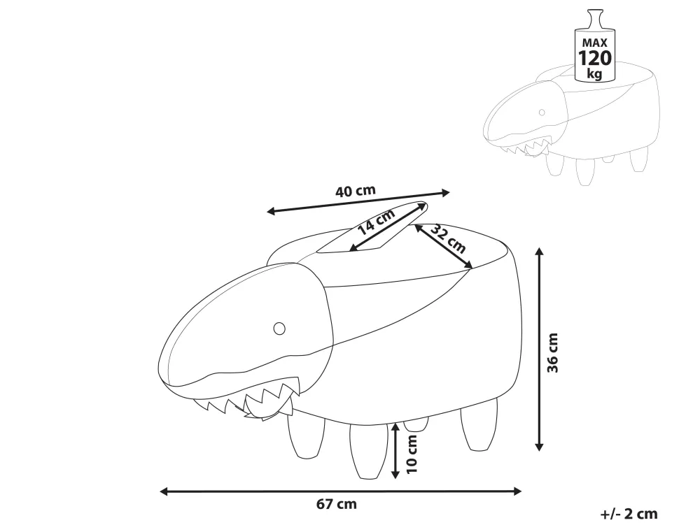 Lastenhuone<Beliani Elainjakkara Kangas Vaaleanpunainen/Valkoinen 32 X 67 Cm Shark