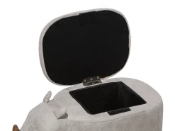 Best Beliani Elainjakkara Keinonahka Säilytystila Vaaleanharmaa 60 X 32 Cm Rhino