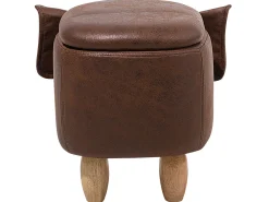 Lastenhuone<Beliani Elainjakkara Keinonahka Säilytystila Tummanruskea 70 X 32 Cm Elephant