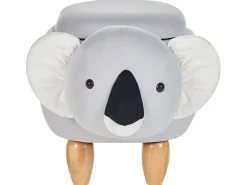 Lastenhuone<Beliani Elainjakkara Sametti Säilytystila Vaaleanharmaa Coala