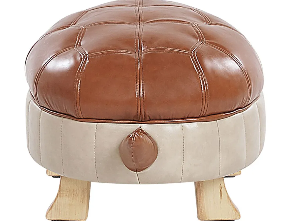 Best Beliani Elainrahi Ruskea Keinonahkainen Turtle