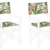 Tekstiilit<Beliani Flamingokuviollinen Vaihtokangas Puutarhatuoliin 2 Kpl Cine