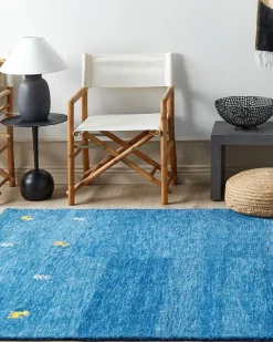 Matot<Beliani Gabbeh-Matto Villa Tummansininen 160 X 230 Cm Calti