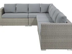 Cheap Beliani Harmaa 8-Istuttava Ulkosohvaryhma Pe-Rottingista Xxl