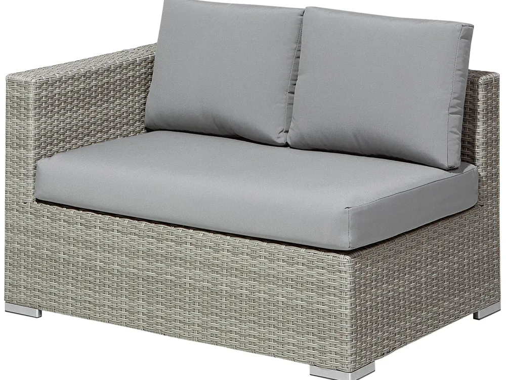 Cheap Beliani Harmaa 8-Istuttava Ulkosohvaryhma Pe-Rottingista Xxl