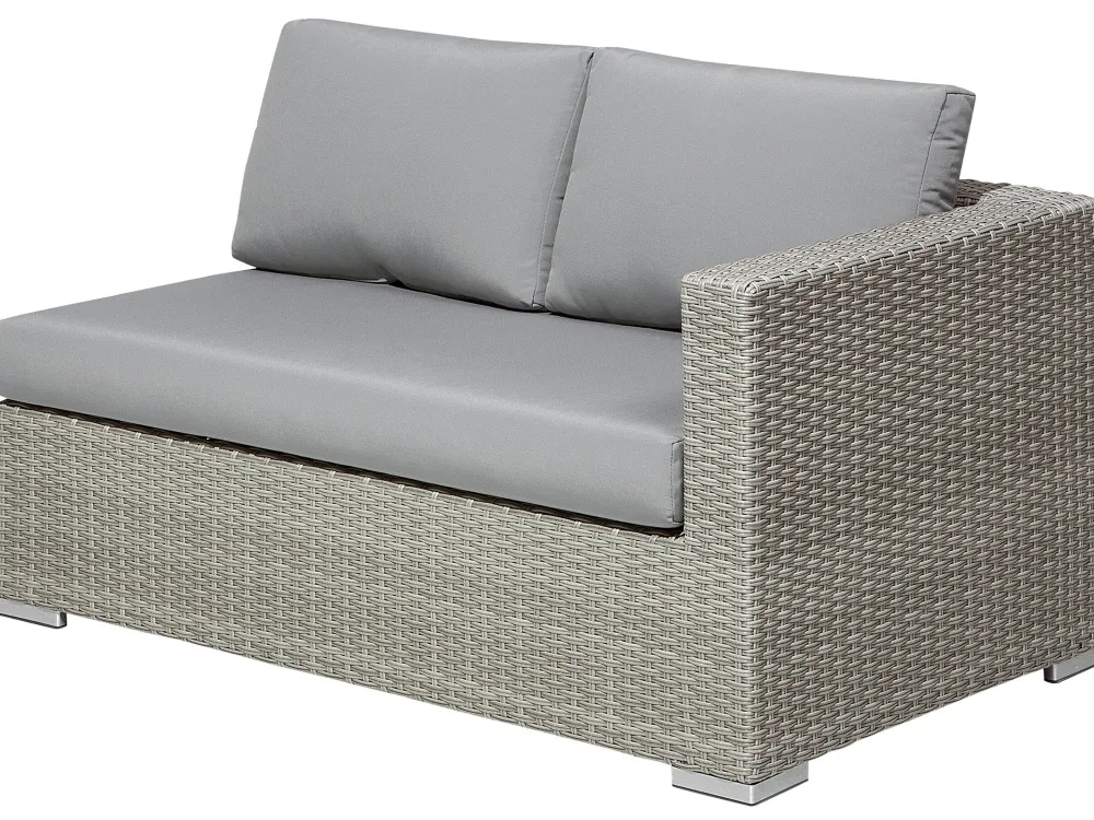 Cheap Beliani Harmaa 8-Istuttava Ulkosohvaryhma Pe-Rottingista Xxl
