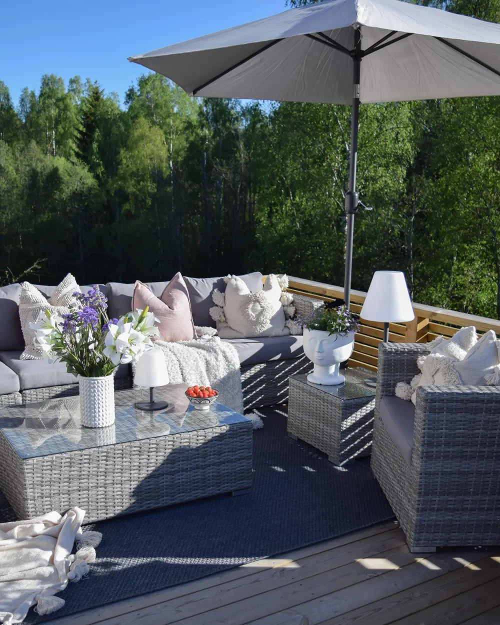 Cheap Beliani Harmaa 8-Istuttava Ulkosohvaryhma Pe-Rottingista Xxl