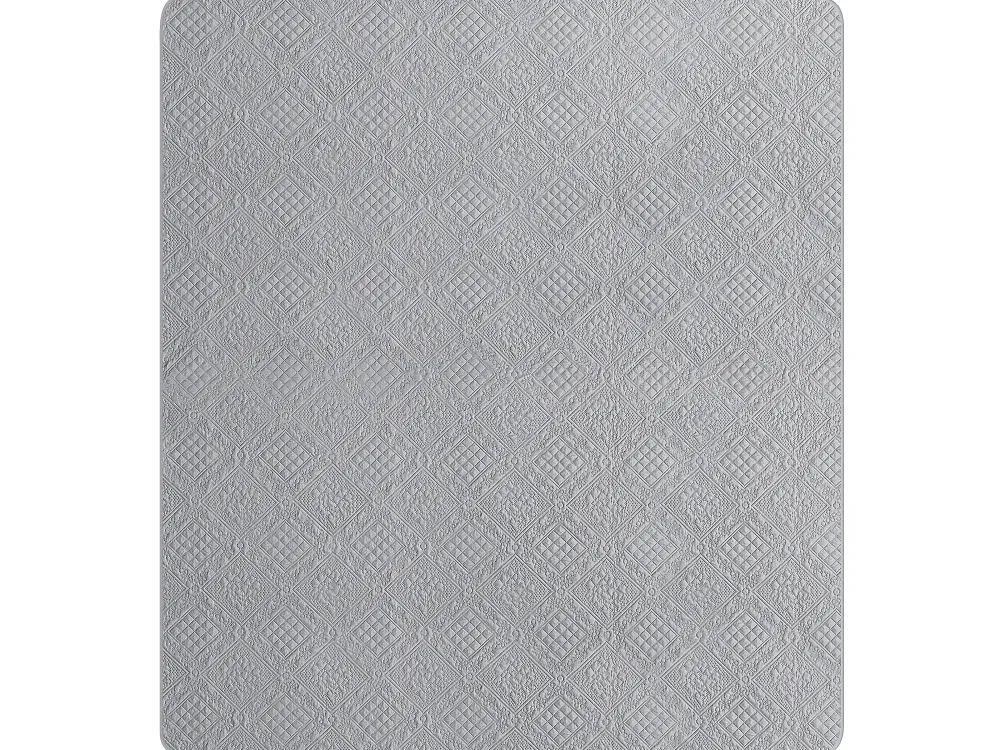 Flash Sale Beliani Harmaa Kohokuvioitu Paivapeitto 220 X 240 Alamut