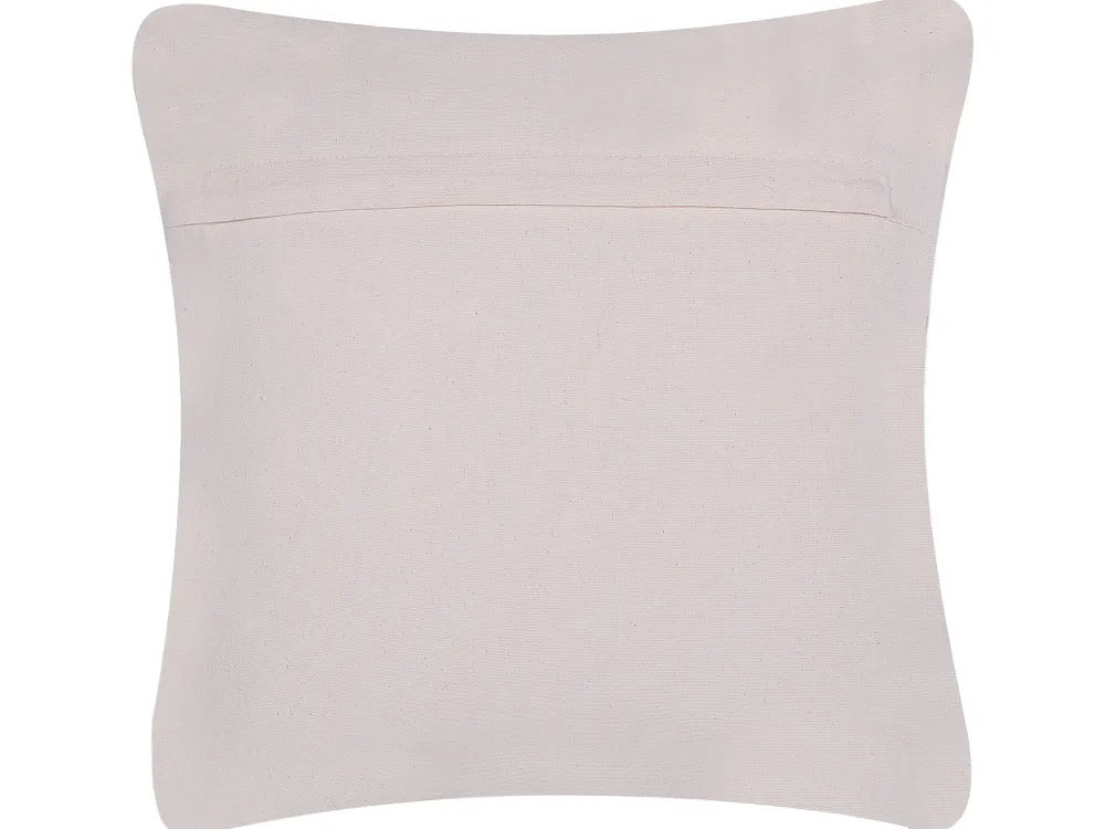 Shop Beliani Harmaa Nahkainen Tilkkukoristetyynysetti 45 X 45 Cm 2 Kpl Neeloor