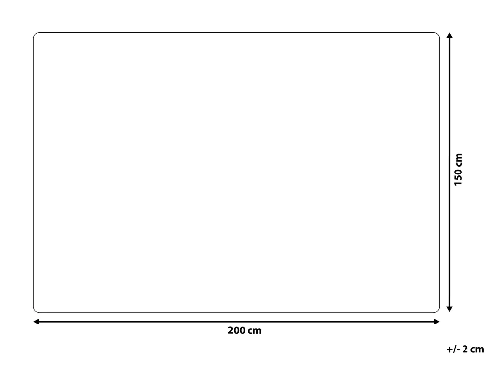 New Beliani Huopa 150 X 200 Cm Sininen Kaweri