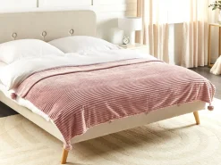 Tekstiilit<Beliani Huopa 150 X 200 Cm Vaaleanpunainen Kaweri