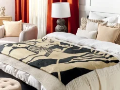 Flash Sale Beliani Huopa Beige/Musta 130 X 170 Cm Kudiya