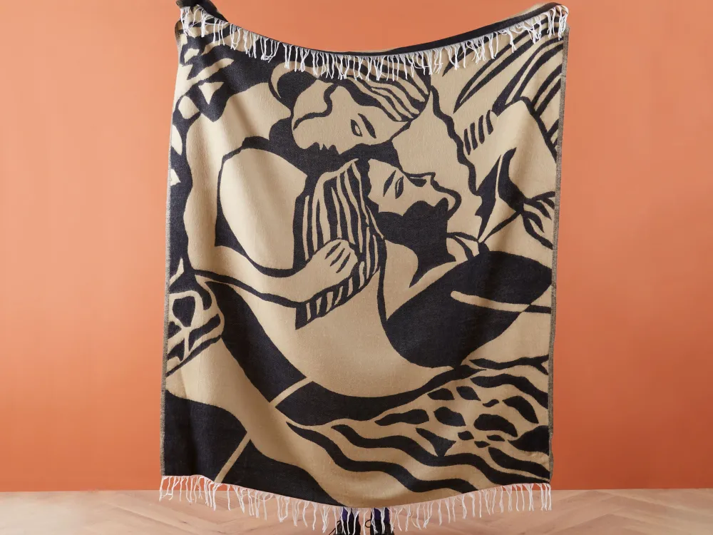 Flash Sale Beliani Huopa Beige/Musta 130 X 170 Cm Kudiya