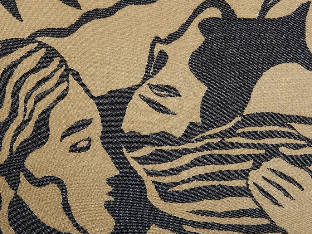 Flash Sale Beliani Huopa Beige/Musta 130 X 170 Cm Kudiya