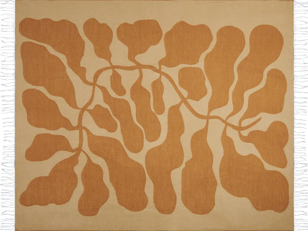 Tekstiilit<Beliani Huopa Beige/Oranssi 130 X 170 Cm Bangre