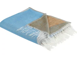 Tekstiilit<Beliani Huopa Beige/Sininen 130 X 170 Cm Hakui