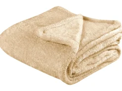 Tekstiilit<Beliani Huopa Kangas Hiekanruskea 125 X 150 Cm Namdu