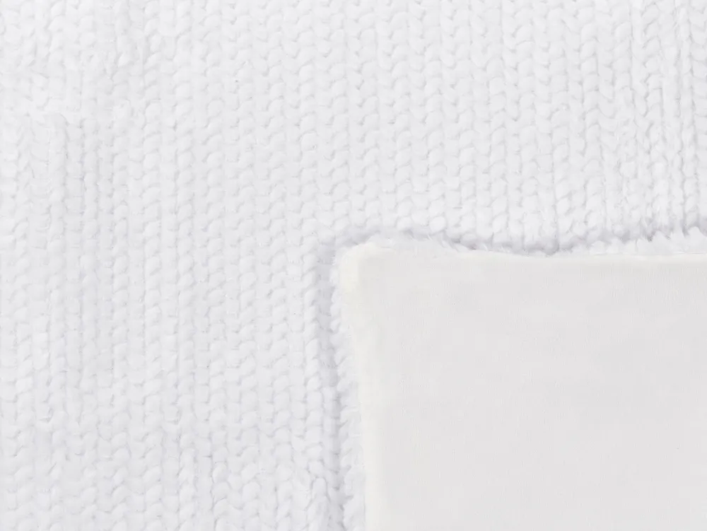 Cheap Beliani Huopa Kangas Valkoinen 200 X 220 Cm Bjas