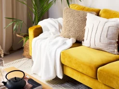 Tekstiilit<Beliani Huopa Kangas Valkoinen 125 X 150 Cm Mirge